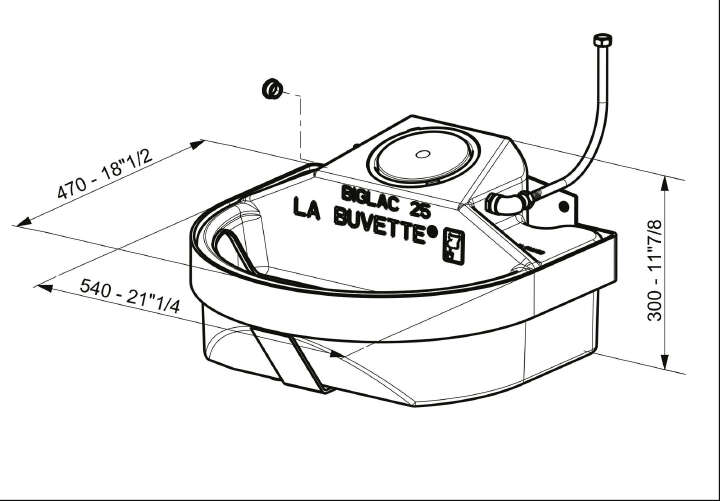 KERBL Schwimmer-Tränkebecken Biglac 25
